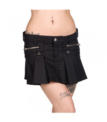 Women Stylish Skirt Black Mini Pistol Ladies Skirt 